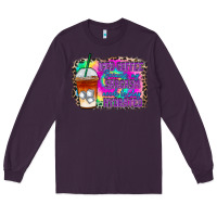 Plum iced coffee sarcasm Long Sleeve Tee - RacoonDesign