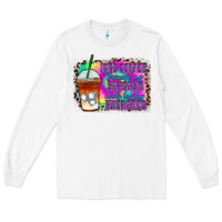 White iced coffee sarcasm Long Sleeve Tee - RacoonDesign
