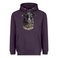 Plum dorper sheep head Heavyweight Hoodie - LillyAllenDesigns