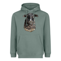 Sage dorper sheep head Heavyweight Hoodie - LillyAllenDesigns