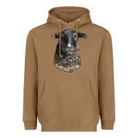 Toasted Coconut dorper sheep head Heavyweight Hoodie - LillyAllenDesigns
