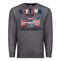 Charcoal Heather getting star spangled hammered Premium Sweatshirt - MaliasSmallBusiness