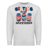 Dove Grey getting star spangled hammered Premium Sweatshirt - MaliasSmallBusiness