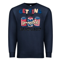 Navy getting star spangled hammered Premium Sweatshirt - MaliasSmallBusiness