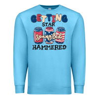 Ocean Blue getting star spangled hammered Premium Sweatshirt - MaliasSmallBusiness