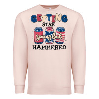 Pale Pink getting star spangled hammered Premium Sweatshirt - MaliasSmallBusiness