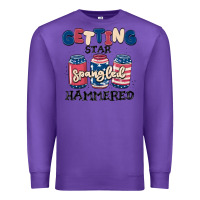 Purple getting star spangled hammered Premium Sweatshirt - MaliasSmallBusiness