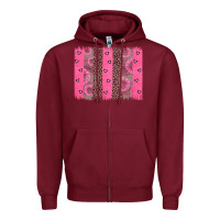 Burgundy ribbon brush stoke Zipper Hoodie - JahusDesignShop