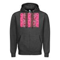 Charcoal Heather ribbon brush stoke Zipper Hoodie - JahusDesignShop