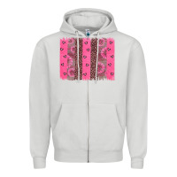 Dove Grey ribbon brush stoke Zipper Hoodie - JahusDesignShop