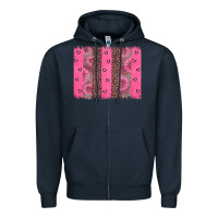 Navy ribbon brush stoke Zipper Hoodie - JahusDesignShop