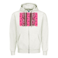 Oatmeal Heather ribbon brush stoke Zipper Hoodie - JahusDesignShop