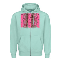 Seafoam ribbon brush stoke Zipper Hoodie - JahusDesignShop