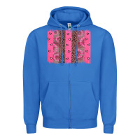 True Royal ribbon brush stoke Zipper Hoodie - JahusDesignShop