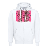 White ribbon brush stoke Zipper Hoodie - JahusDesignShop