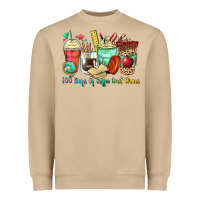 Mushroom 100 days of coffee and chaos coffee cups Heavyweight Sweatshirt - Zillion Design Studio