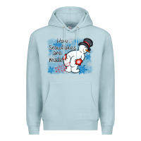 Blue Mist how snowflakes are made winter christmas Premium Hoodie - MaliasSmallBusiness