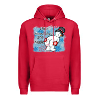 Cardinal how snowflakes are made winter christmas Premium Hoodie - MaliasSmallBusiness