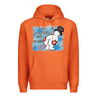 Carrot how snowflakes are made winter christmas Premium Hoodie - MaliasSmallBusiness