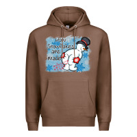 Chestnut how snowflakes are made winter christmas Premium Hoodie - MaliasSmallBusiness