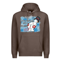 Coffee how snowflakes are made winter christmas Premium Hoodie - MaliasSmallBusiness