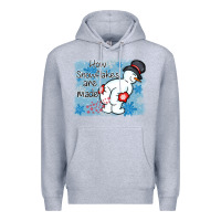 Heather Grey how snowflakes are made winter christmas Premium Hoodie - MaliasSmallBusiness