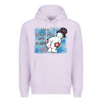Lilac how snowflakes are made winter christmas Premium Hoodie - MaliasSmallBusiness