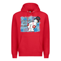 Red how snowflakes are made winter christmas Premium Hoodie - MaliasSmallBusiness