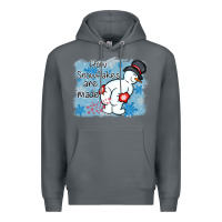 Rock how snowflakes are made winter christmas Premium Hoodie - MaliasSmallBusiness