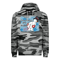 Slate Camo how snowflakes are made winter christmas Premium Hoodie - MaliasSmallBusiness