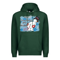 Sports Green how snowflakes are made winter christmas Premium Hoodie - MaliasSmallBusiness