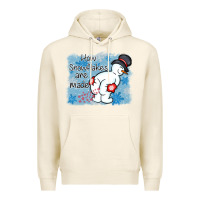 Tofu how snowflakes are made winter christmas Premium Hoodie - MaliasSmallBusiness