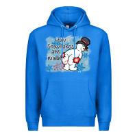 True Royal how snowflakes are made winter christmas Premium Hoodie - MaliasSmallBusiness