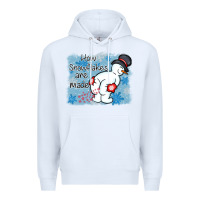White how snowflakes are made winter christmas Premium Hoodie - MaliasSmallBusiness