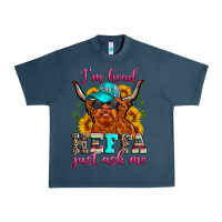 Midnight Navy i'm head heffa just ask me Urban Heavy Tee - Zillion Design Studio