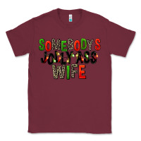 Burgundy Somebody's Jolly Ass Wife Classic Tee - FaDigitalArtStudio