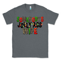 Charcoal Heather Somebody's Jolly Ass Wife Classic Tee - FaDigitalArtStudio