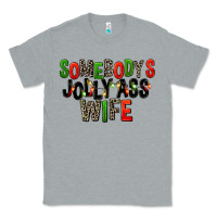 Heather Grey Somebody's Jolly Ass Wife Classic Tee - FaDigitalArtStudio