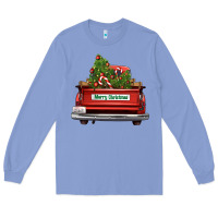 Colony Blue Christmas trees truck Long Sleeve Tee - FaDigitalArtStudio