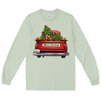 Matcha Christmas trees truck Long Sleeve Tee - FaDigitalArtStudio