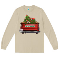 Mushroom Christmas trees truck Long Sleeve Tee - FaDigitalArtStudio