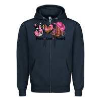Navy peace love  cowgirl Zipper Hoodie - AdoDesignShop