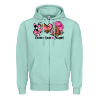 Seafoam peace love  cowgirl Zipper Hoodie - AdoDesignShop
