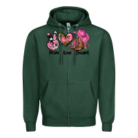 Sports Green peace love  cowgirl Zipper Hoodie - AdoDesignShop