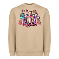 He Is Risen Cross Heavyweight Sweatshirt | Teevron