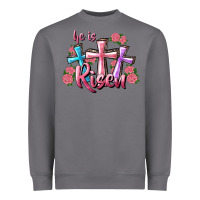 Storm He Is Risen Cross Heavyweight Sweatshirt - RanaPortraitStore