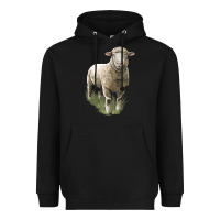 Black dorset sheep Heavyweight Hoodie - LillyAllenDesigns