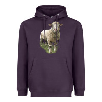 Plum dorset sheep Heavyweight Hoodie - LillyAllenDesigns