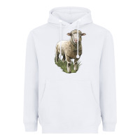 White dorset sheep Heavyweight Hoodie - LillyAllenDesigns