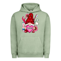 Pigment Oil Green valentines day dentist gnome Urban Hoodie - RanaPortraitStore
